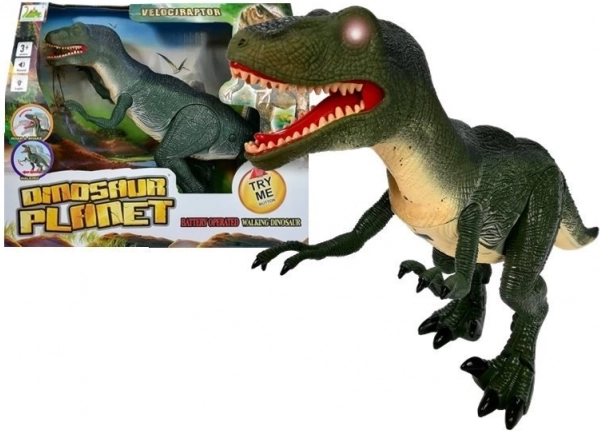 Dinozaur interactiv Velociraptor cu sunete și lumini