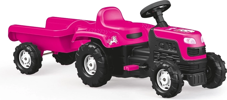 Tractor cu pedale cu remorcă Unicorn