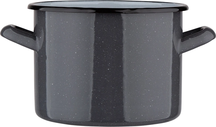 Oală gri cu model stropit 2,2 l (16 cm, înălțime 12 cm)
