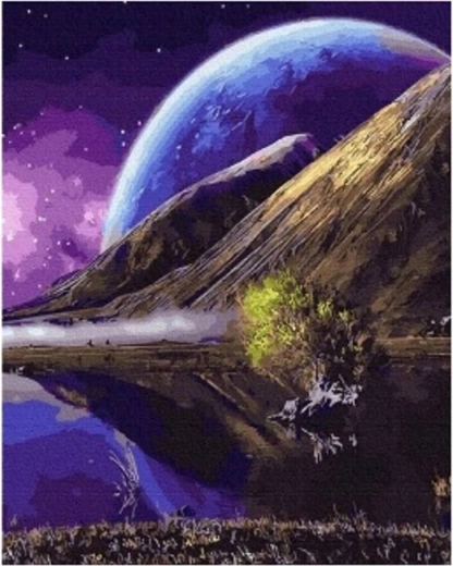 Norimpex pictură cu diamante – planetă 30 × 40 cm
