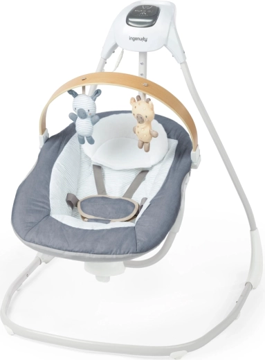 Leagăn pentru bebeluși Ingenuity SimpleComfort Chambray 0–9 kg