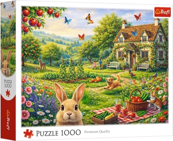 Puzzle Trefl 1000 de piese, căsuță la țară