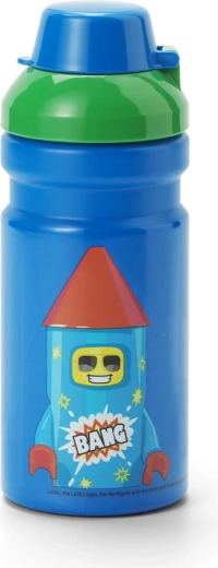 Sticlă de băut Lego Rocket albastru-verde 390 ml