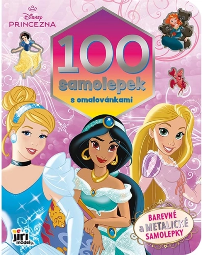 Prințese Disney: carte de colorat cu peste 100 de autocolante