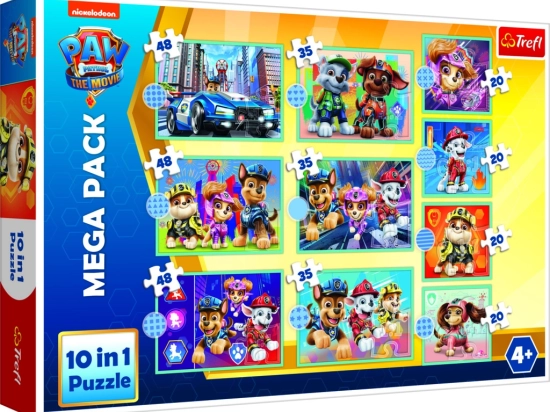 Puzzle 10 în 1 Patrula Cățelușilor