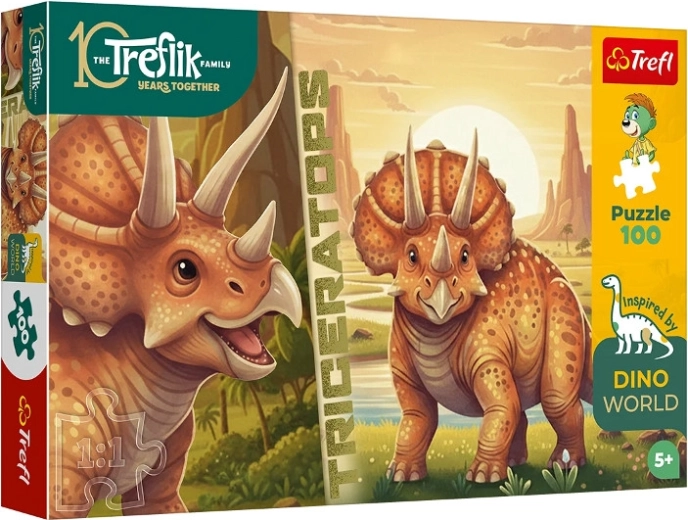 Puzzle InspiredByDinoWorld triceratops 100 de piese