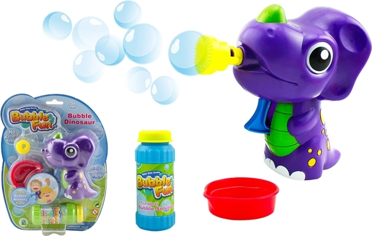 Jucărie cu bule dinozaur cu soluție 60 ml – mov