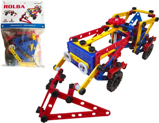 Variant mini tractor – set de construcție politehnic (209 piese)