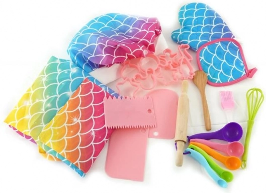 Set de copt pentru copii Plejo cu motiv curcubeu