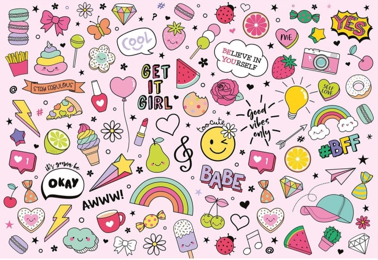 Puzzle cu autocolante Icoane 250 piese