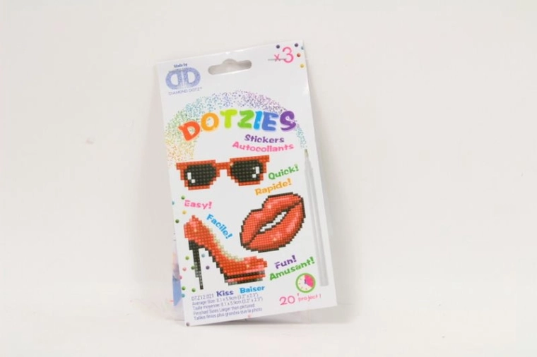 Diamond Dotz Kiss set de autocolante pentru pictură cu diamante (3 buc.)