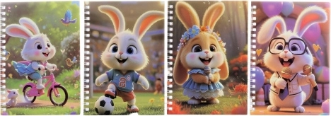 Caiet de notițe cu pix Iepuraș