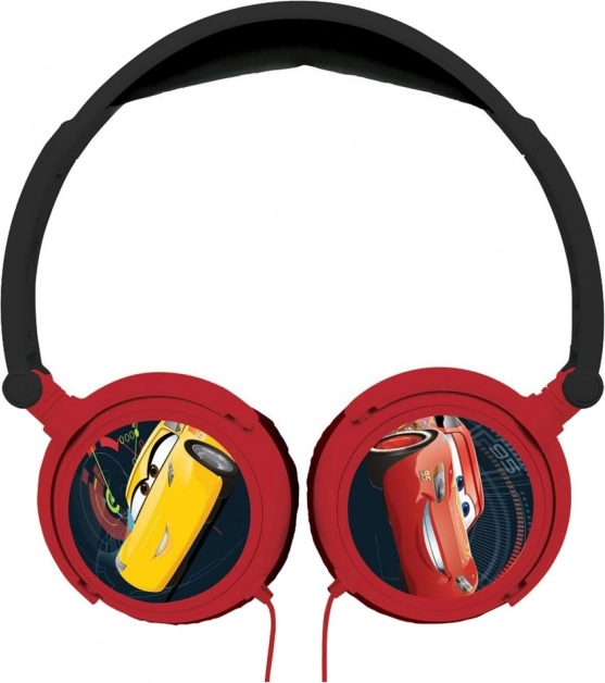 Căști pentru copii pliabile cu fir DISNEY Cars cu limitare a volumului