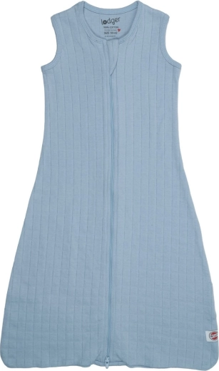 Sac de dormit din bumbac Lodger Hopper, fără mâneci, solid blue fogg 86/98