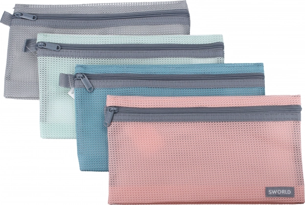 Dosar cu fermoar colorat 23x13 cm