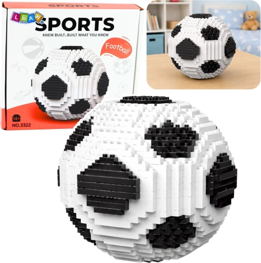 Set creativ 3D – minge de fotbal, 864 piese