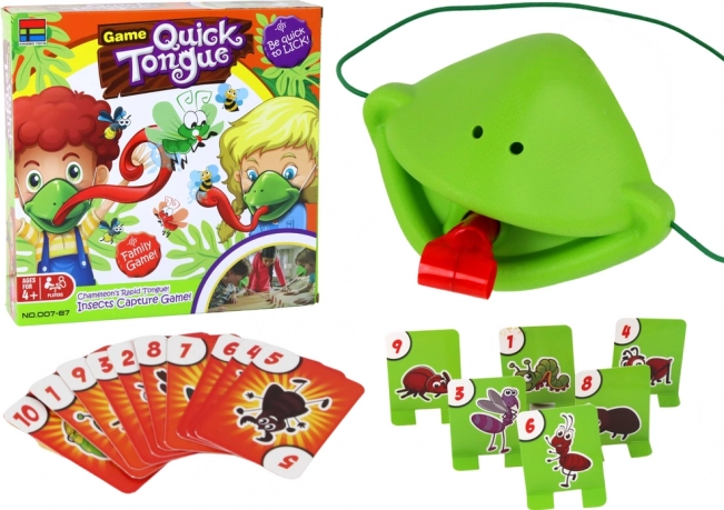 Joc distractiv de tip arcade cu limbă rapidă - Prinde cameleonul insectivor cu mască