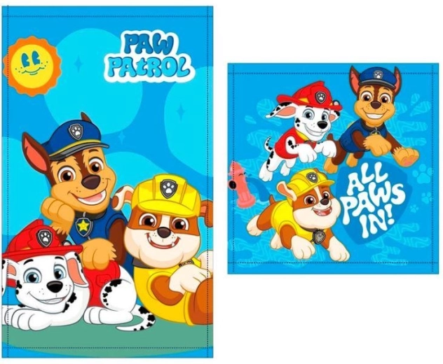 Set de prosoape pentru mâini și față Patrula Cățelușilor