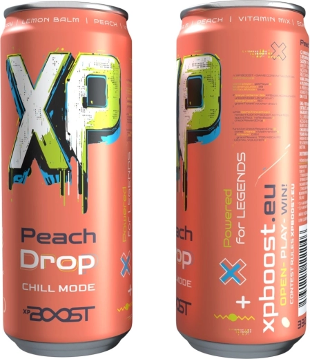 Băutură XP BOOST pentru copii, băutură din plante, Peach Drop 330 ml - 1 bucată