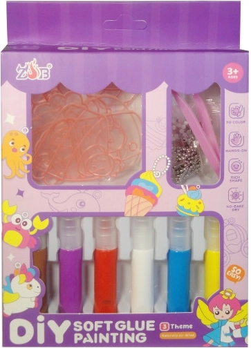 Set creativ DIY – pandantive și brelocuri de pictat