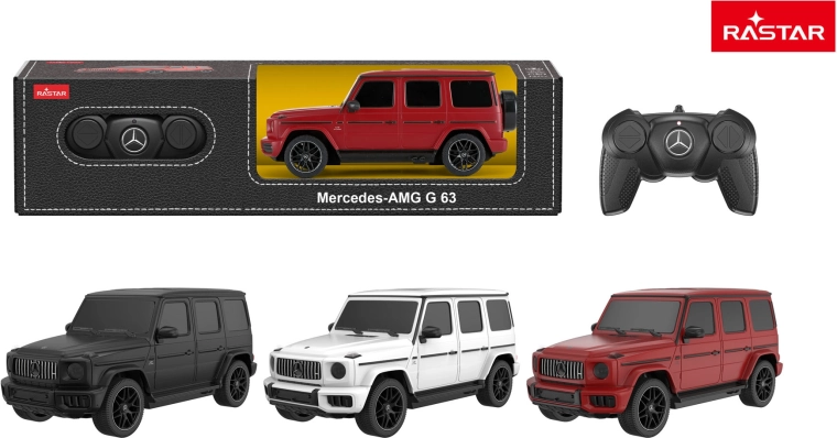Mașină RC Rastar Mercedes AMG G63 1:24 neagră - 1 bucată