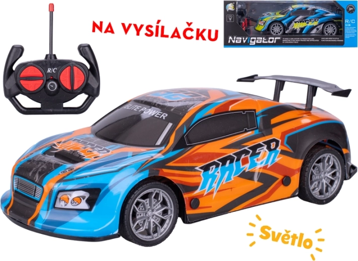 Mașină RC de curse 26 cm cu control complet și efecte luminoase