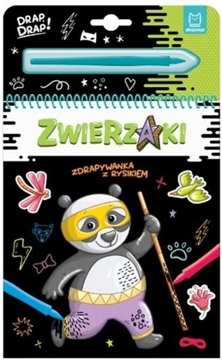 Cărticică de zgâriat cu stilou (stylus) – animăluțe