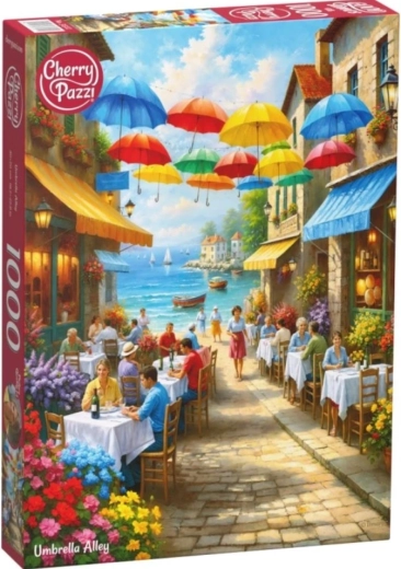 Puzzle CHERRY PAZZI Stradă cu umbrele 1000 piese