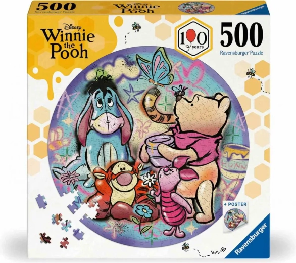 Puzzle rotund Ravensburger Winnie the Pooh 500 piese