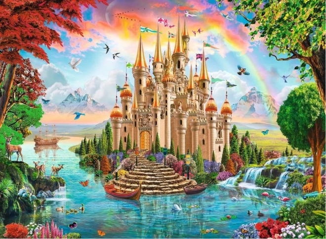 Puzzle castelul curcubeu Ravensburger 100 piese