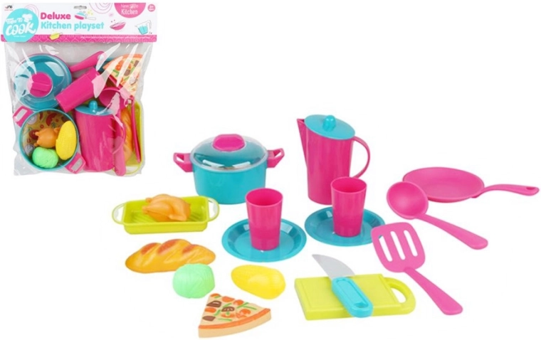 Set de veselă de bucătărie pentru copii în săculeț