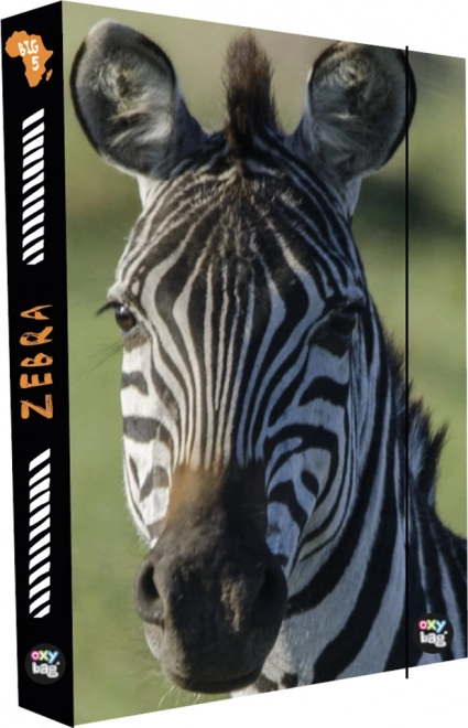 Cutie pentru caiete A4 Jumbo cu motiv Zebra
