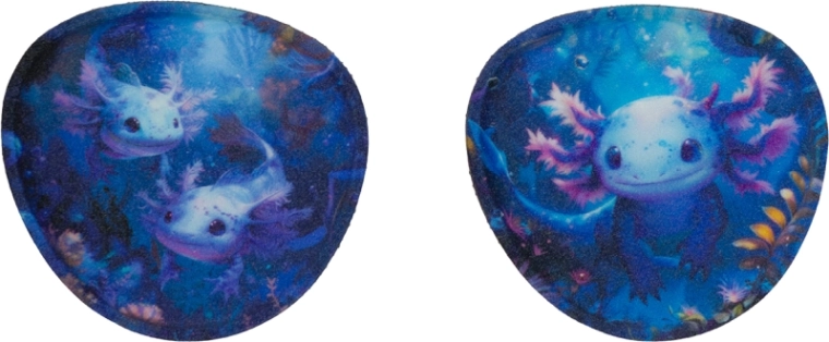 Insigne interschimbabile BAAGLIES Axolotl – set 2 buc