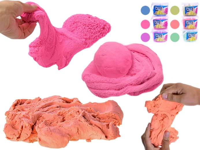 Nisip kinetic magic 500 g în pahar colorat