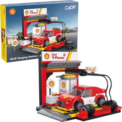 Stație de service/descărcare CaDA Shell din cărămizi (237 piese)