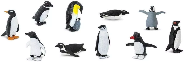 Safari Ltd. pinguini – set mare cu 48 de figurine