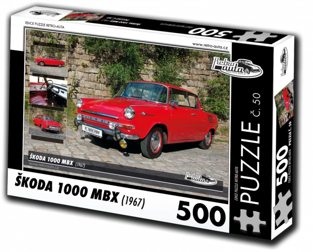 Puzzle RETRO-AUTA Škoda 1000 MBX 500 piese