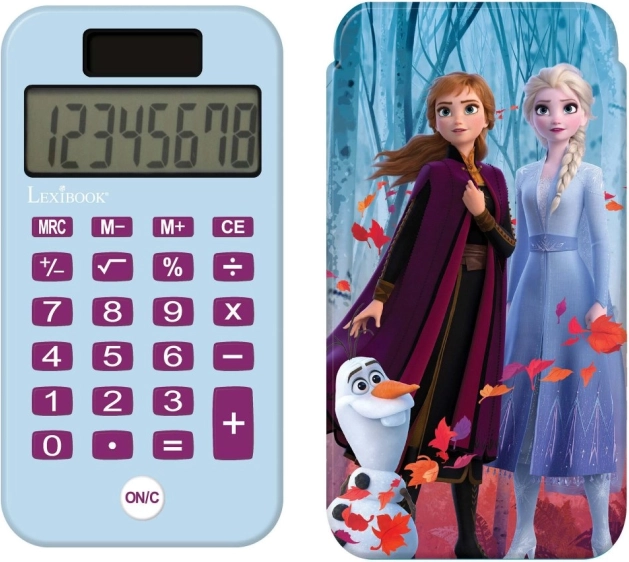 Lexibook calculator de buzunar Frozen – calculator pentru copii cu capac glisant