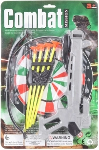 Arbaletă pentru copii cu țintă și săgeți cu ventuză