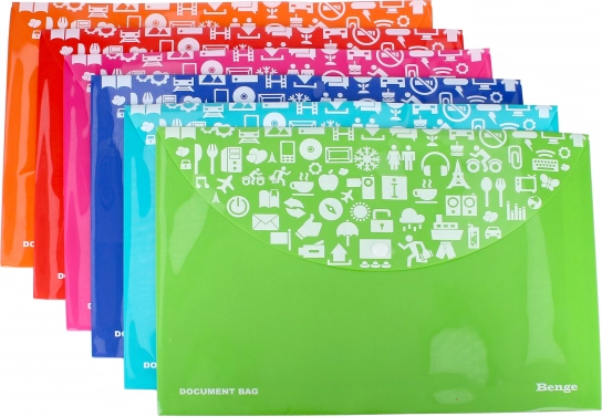 Dosar de plastic cu capsă 33,3x23,3 cm