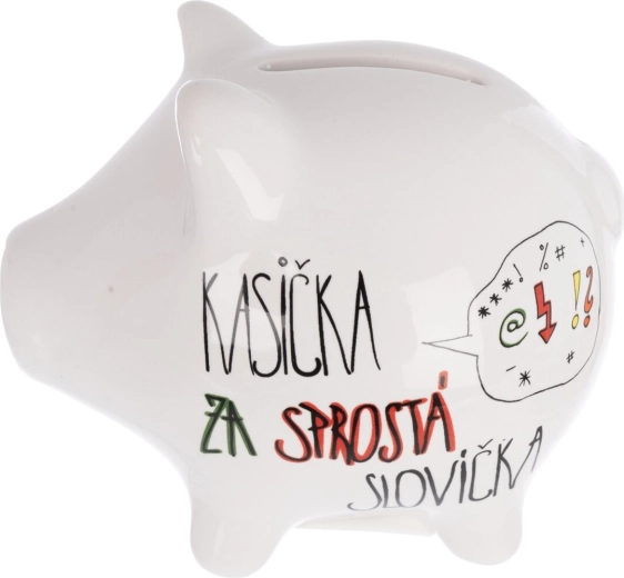 Pușculiță ceramică „Cuvinte obscene” §