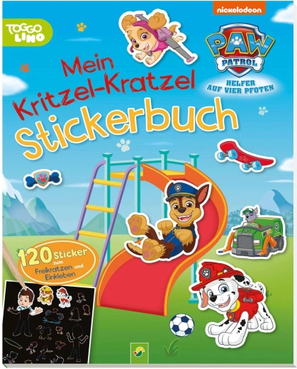 Paw Patrol – Creația mea cu autocolante de răzuit