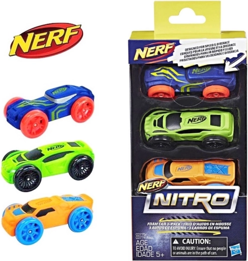 Nerf Nitro mașinuțe – set de 3 bucăți