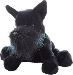 Câine de pluș schnauzer 16 cm