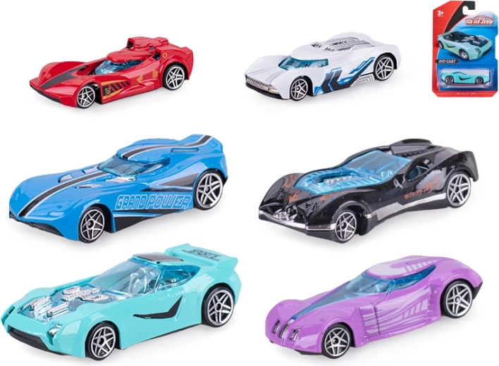 Mașinuță de curse metalică 8 cm cu rulare liberă