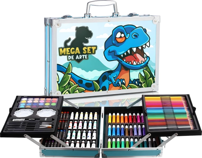 Set de desen pentru copii RENEW FORCE cu dinozauri, 145 de piese