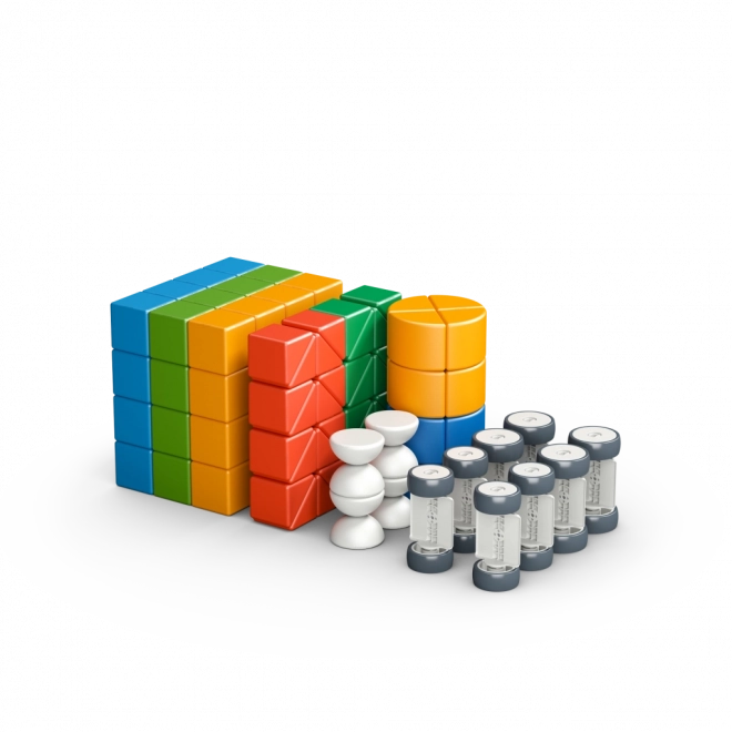 Geomag Magicube Shapes – set de construcție 128 piese