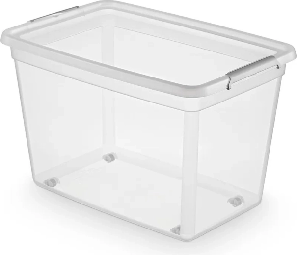 Cutie de depozitare Basestore pe roți, cu capac, 60 l