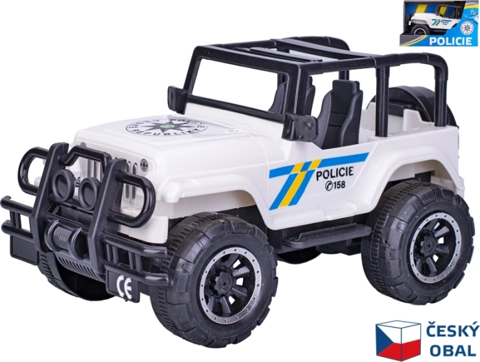 Jeep de poliție cu mecanism de inerție 22,5 cm