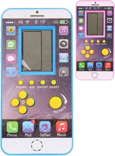 Joc electronic Brick Game tetris cu sunet în formă de telefon - 1 bucată